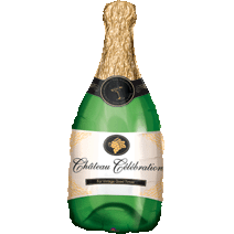 Pkg Champagne Bottle 36"
