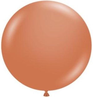 24" Burnt Orange Tuftex Latex Balloons - 25ct