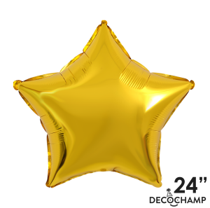 Pkg Deco Gold Star 24"