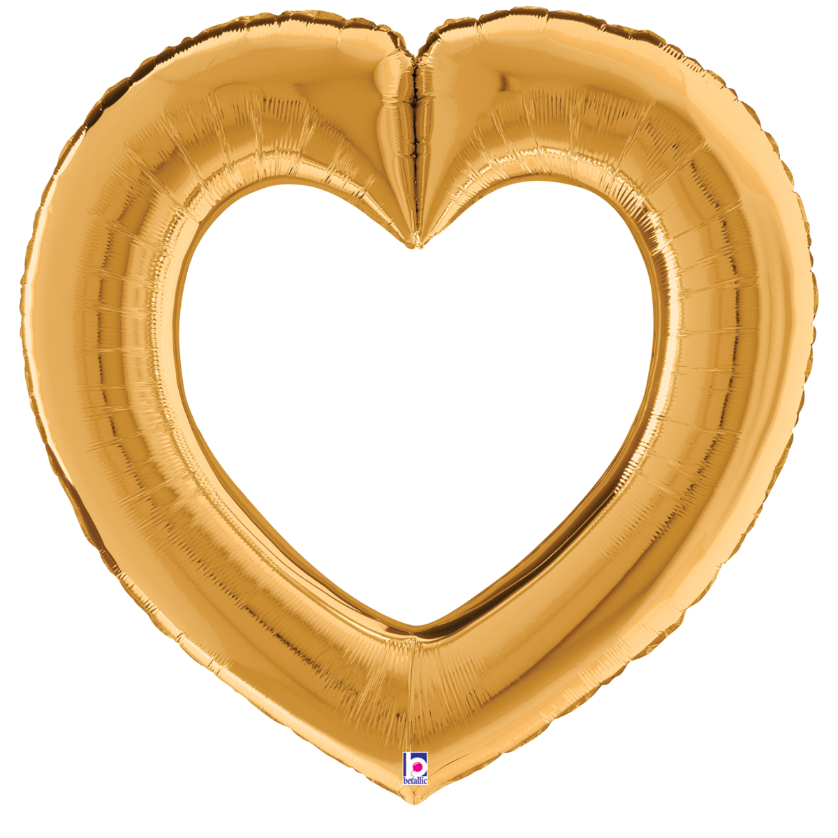 Pkg Linky Heart Gold 32"