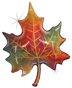 Glitter Fall Leaf 35"