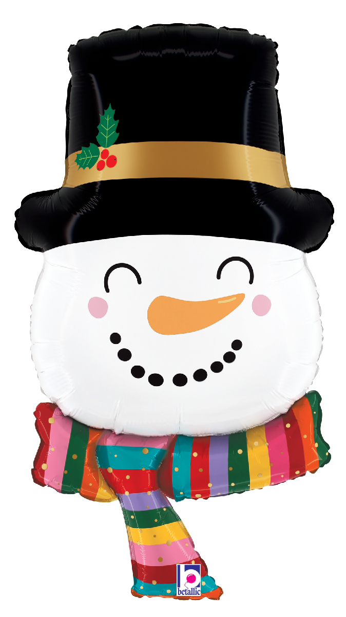 Pkg Joyful Snowman 27"