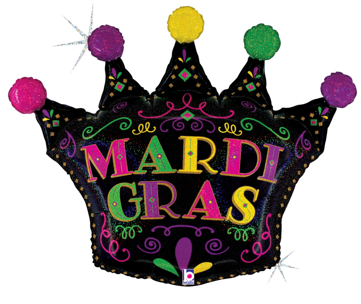 Pkg Mardi Gras Filigree Crown