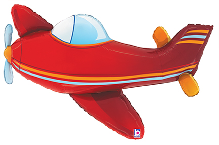 Pkg Red Airplane 37"