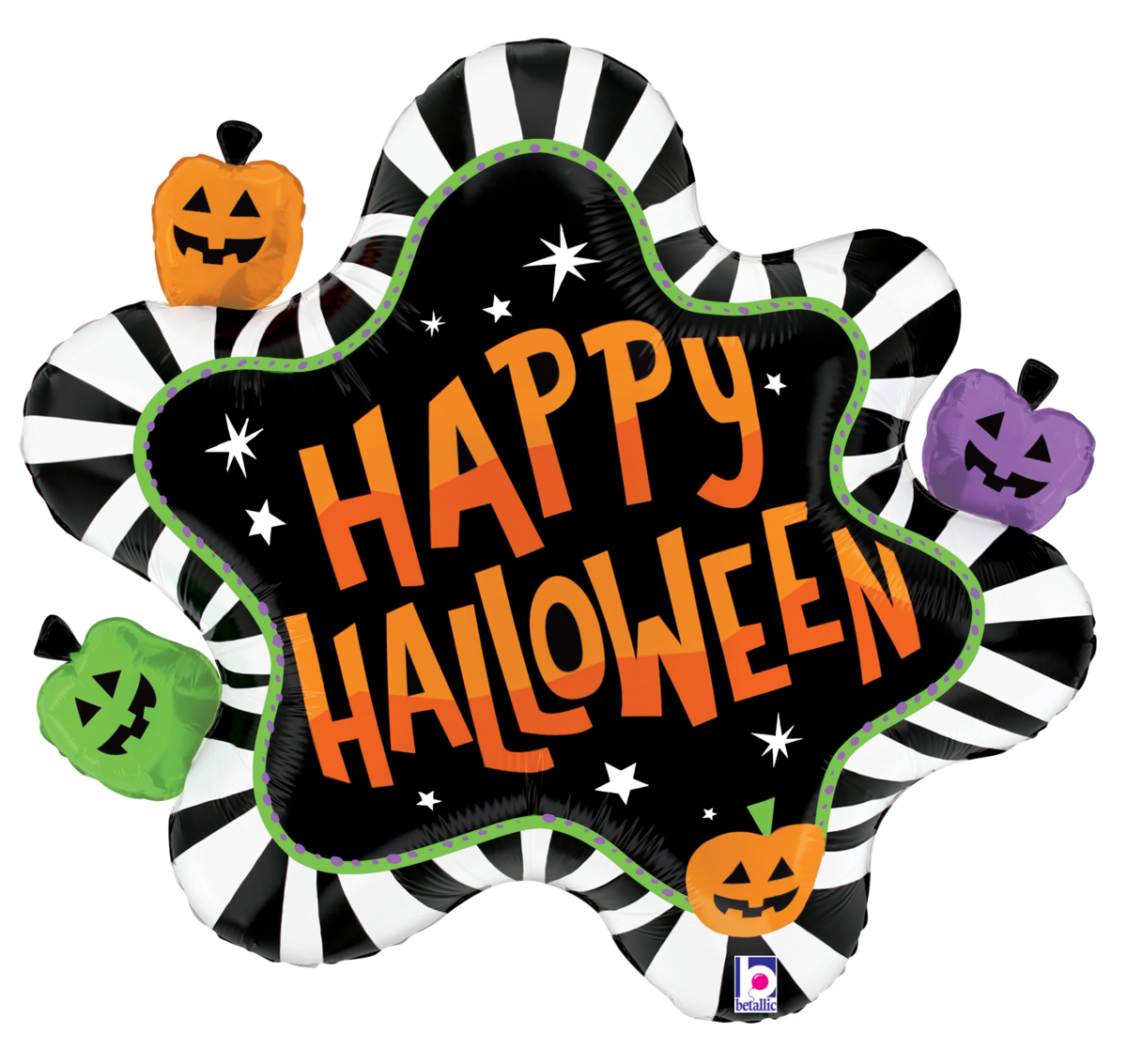 Pkg Halloween Striped Splat 31"