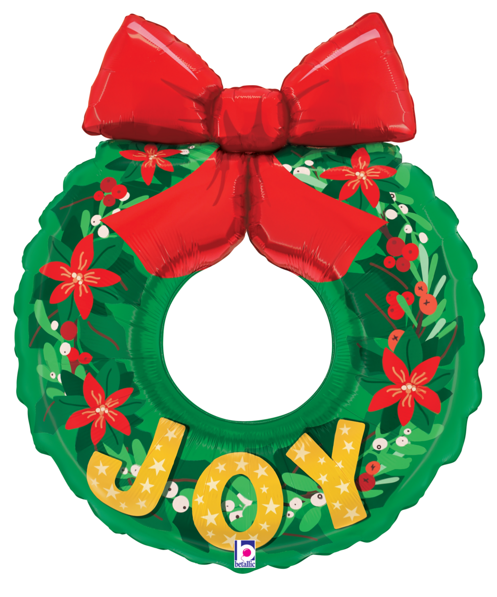 Pkg Joy Wreath 36"