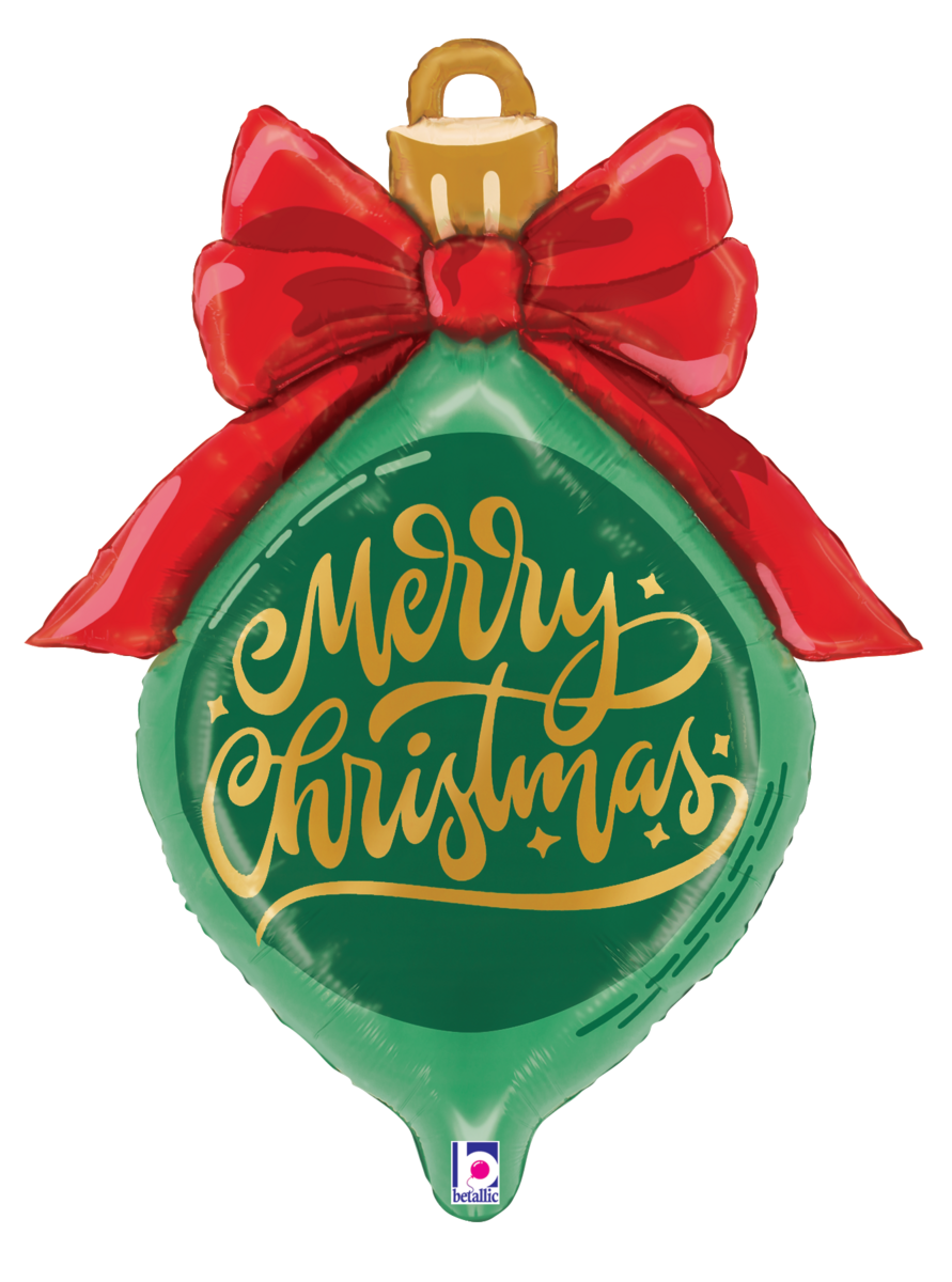 Pkg Satin Christmas Ornament 31"