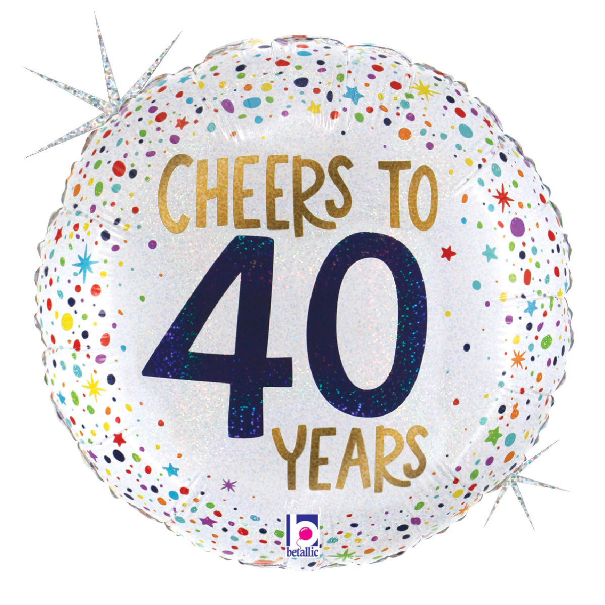 Pkg Cheers to 40 Years 18"