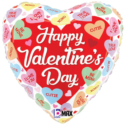 18" Happy Valentine's Conversation Hearts