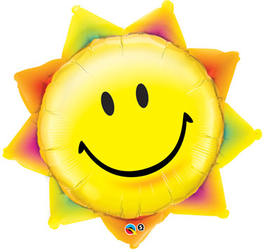 Pkg Sunshine Smile Face 35"
