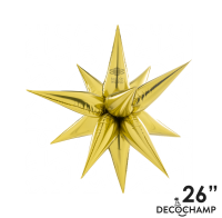 Pkg 26" Starburst Gold
