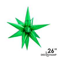 Pkg 26" Starburst Green
