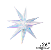 Pkg 26" Starburst Iridescent