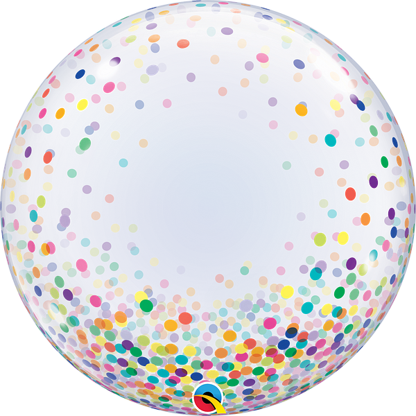 Pkg Confetti Dots Bubble 24"