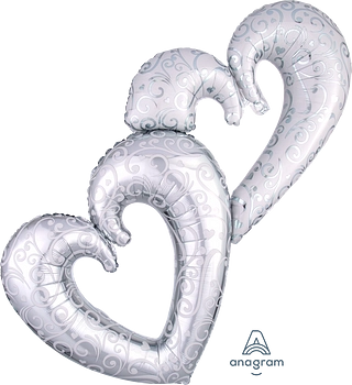 Pkg Interlocking Hearts 53"