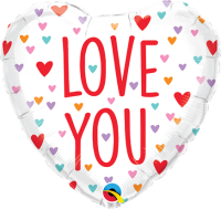 Pkg Love You Little Hearts 18"