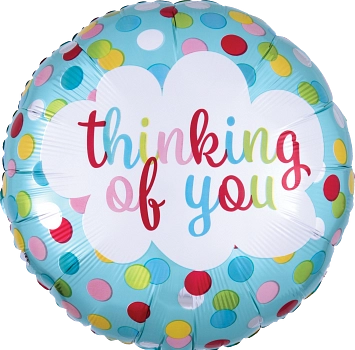 Pkg Thinking of You Dots 18"