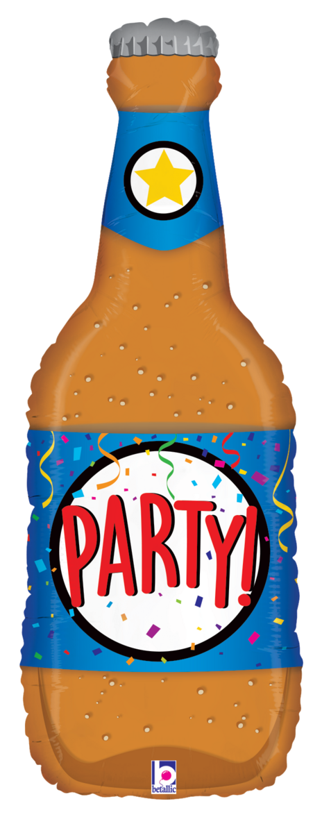 Pkg. Party Beer Bottle 34"