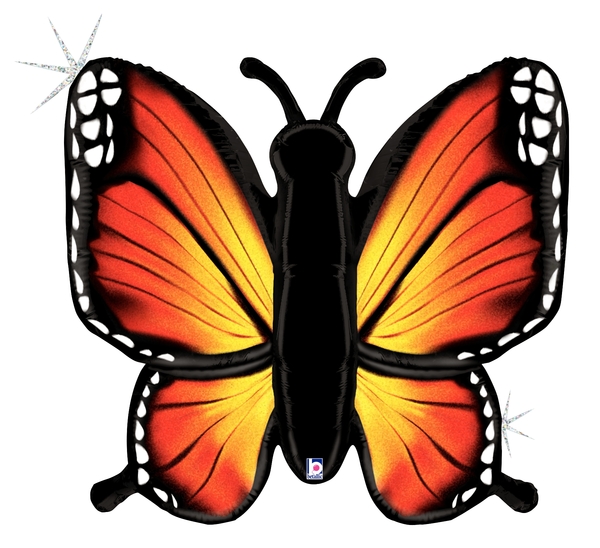 Pkg Radiant Butterfly Orange 46"