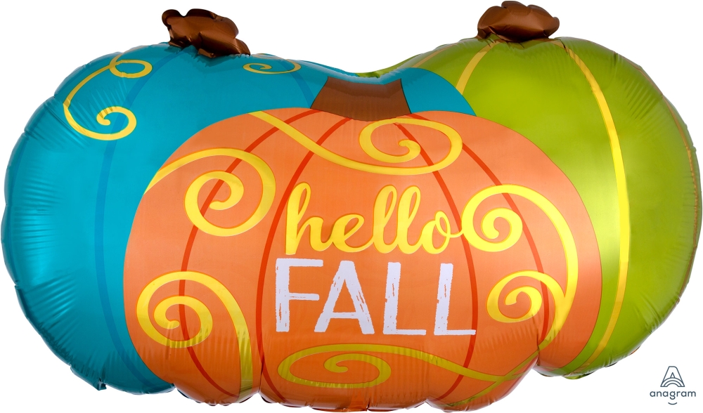 Pkg Hello Fall Pumpkins 29"