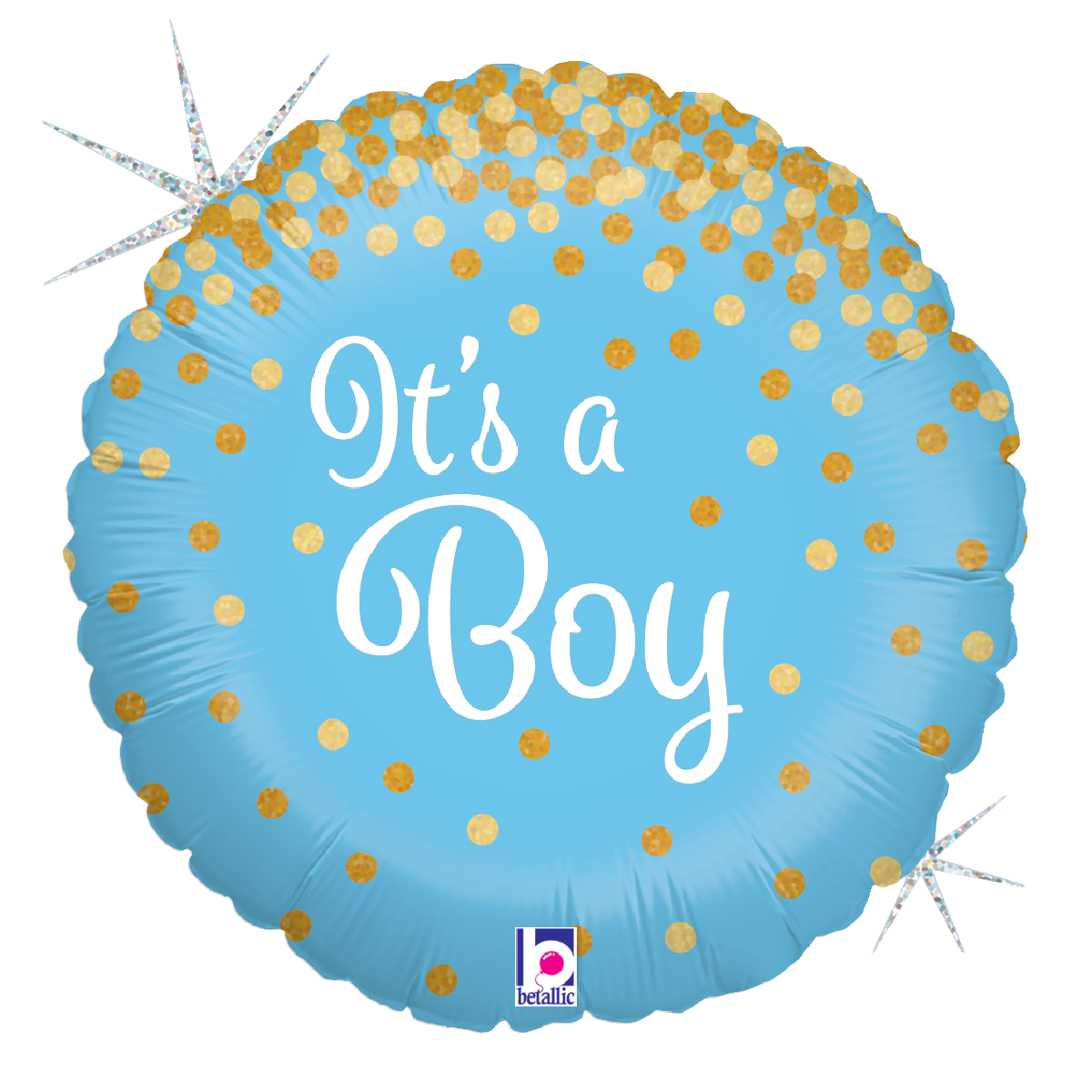 Pkg It's A Boy Glittering 18"