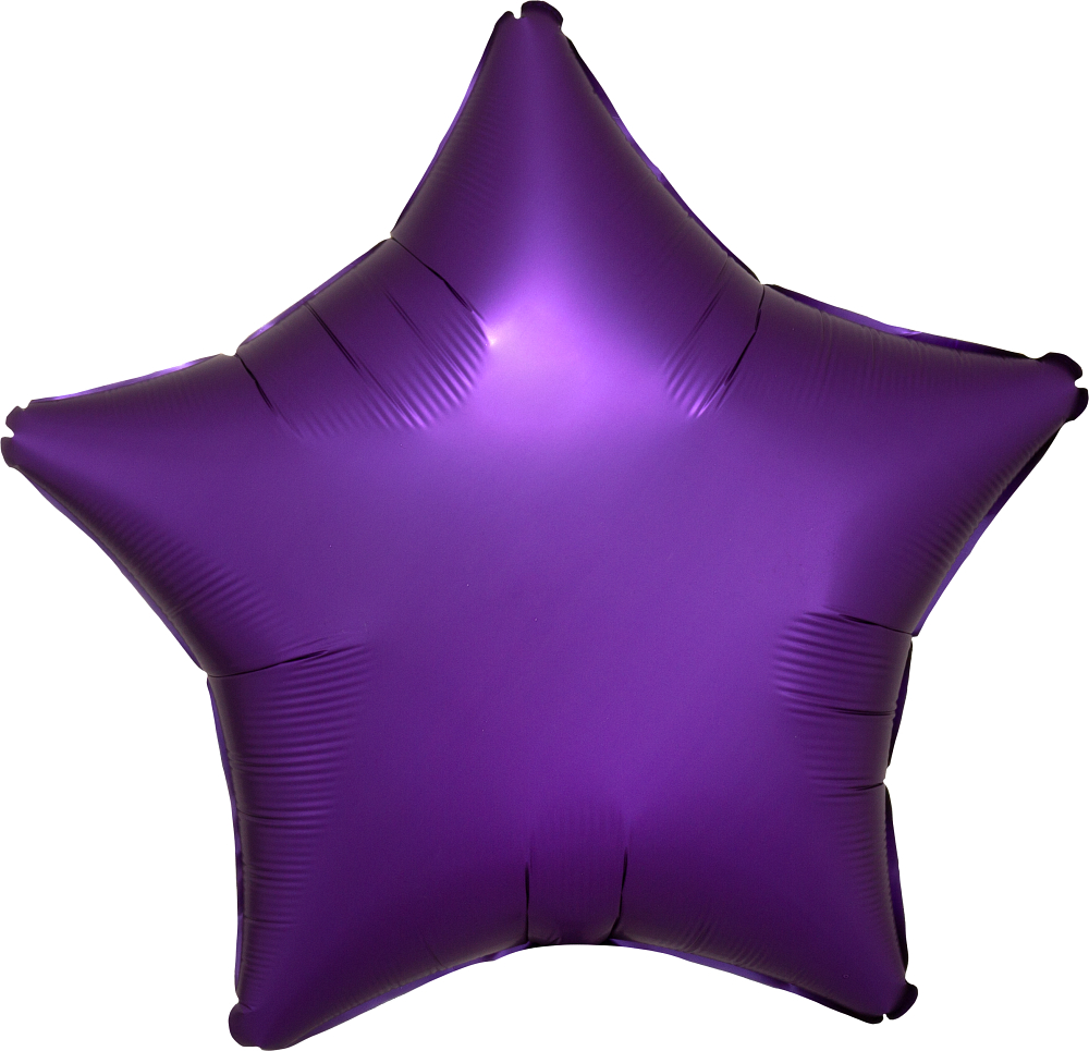 Satin Luxe Purple Royale Star 19"