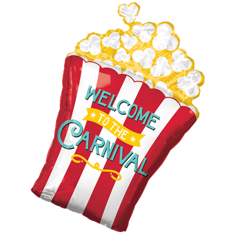 Pkg Welcome to the Carnival Popcorn Box 29"