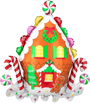 Pkg AirLoonz Gingerbread House 51"