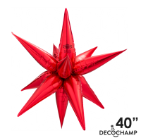 Pkg 40" Starburst Red