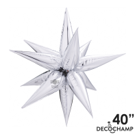 Pkg 40" Starburst Silver