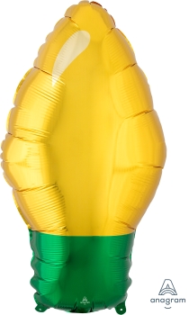 Gold Christmas Light Bulb 22"