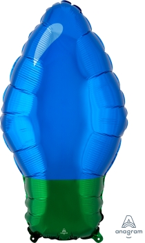 Blue Christmas Light Bulb. 22"