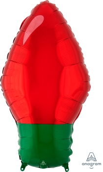 Red Christmas Light Bulb 22"