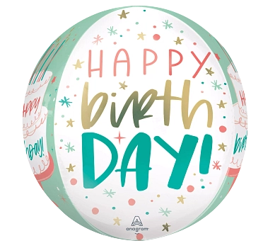Pkg Orbz Happy Cake Day 15"