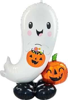 Pkg AirLoonz Pumpkin Head Ghost 53"