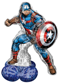Pkg AirLoonz Marvel Avengers Captain America 58"