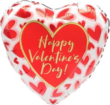 Pkg HVD Blush lined Hearts 28"