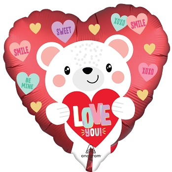 Pkg Love You White Bear