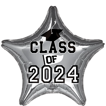 18" Class Of 2024 - Silver