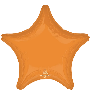 19" Vibrant Orange Star