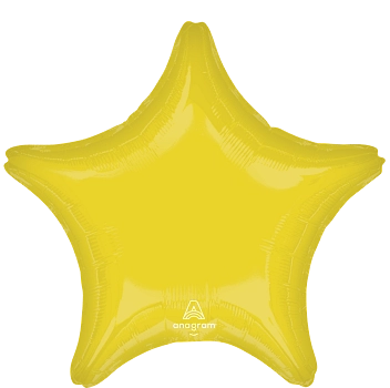 19" Vibrant Yellow Star