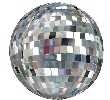 Pkg Orbz Disco Ball 15"