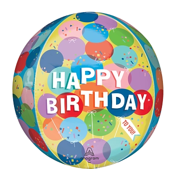 Pkg Orbz Sunny Balloons BD 15"