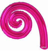 14" Kurly Spiral- Hot Pink