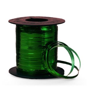 Metallic Crimped Ribbon- Emerald Green-250 yrds.