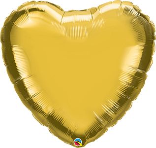 36" Gold Heart