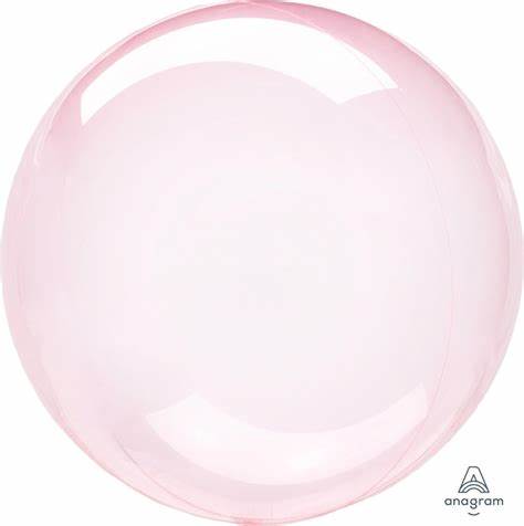 Pkg Crystal Clearz Dark Pink 22"