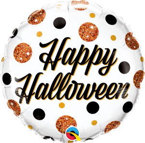18" happy Halloween Dots