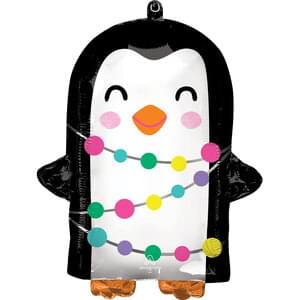 17" Bright Holiday Penguin