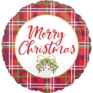 18" Christmas Plaid